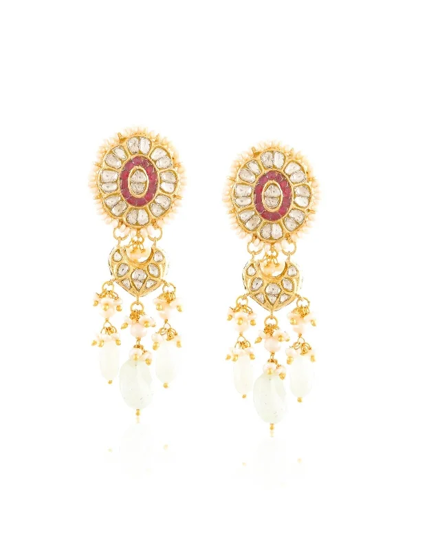 women's anniversary earrings-Jessica Polki Long Earrings