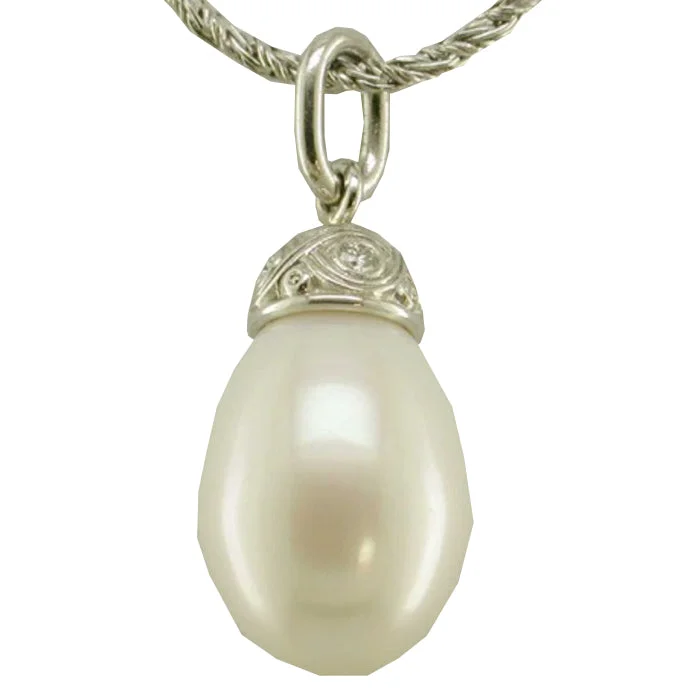 women's heart-shaped necklaces-Alex Sepkus Pearl Cap Necklace - M-5PM