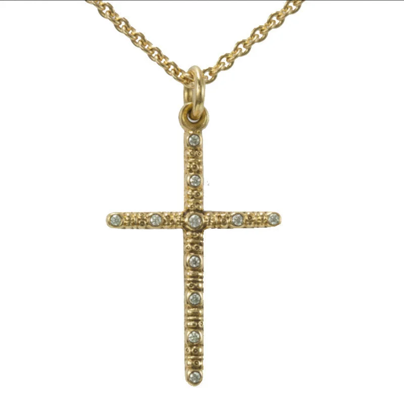 women's geometric necklaces-Alex Sepkus Cross Pendant Necklace - M-21