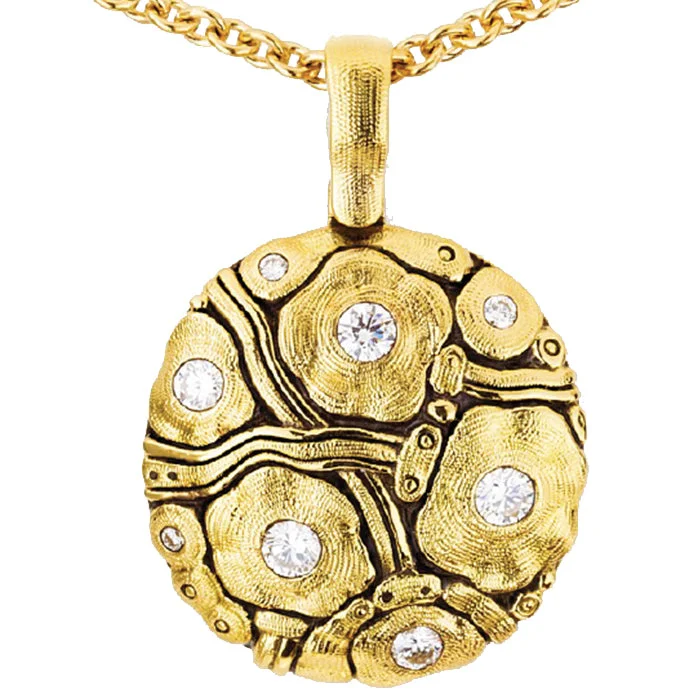 women's anniversary necklaces-Alex Sepkus Summer Flowers Pendant Necklace - M-105D