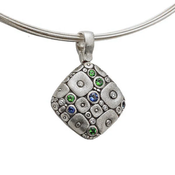 women's bold necklaces-Alex Sepkus Soft Mosaic Pendant Necklace - M-46PS