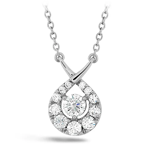 women's heart-shaped necklaces-Hearts On Fire Copley Optima Diamond Pendant Necklace