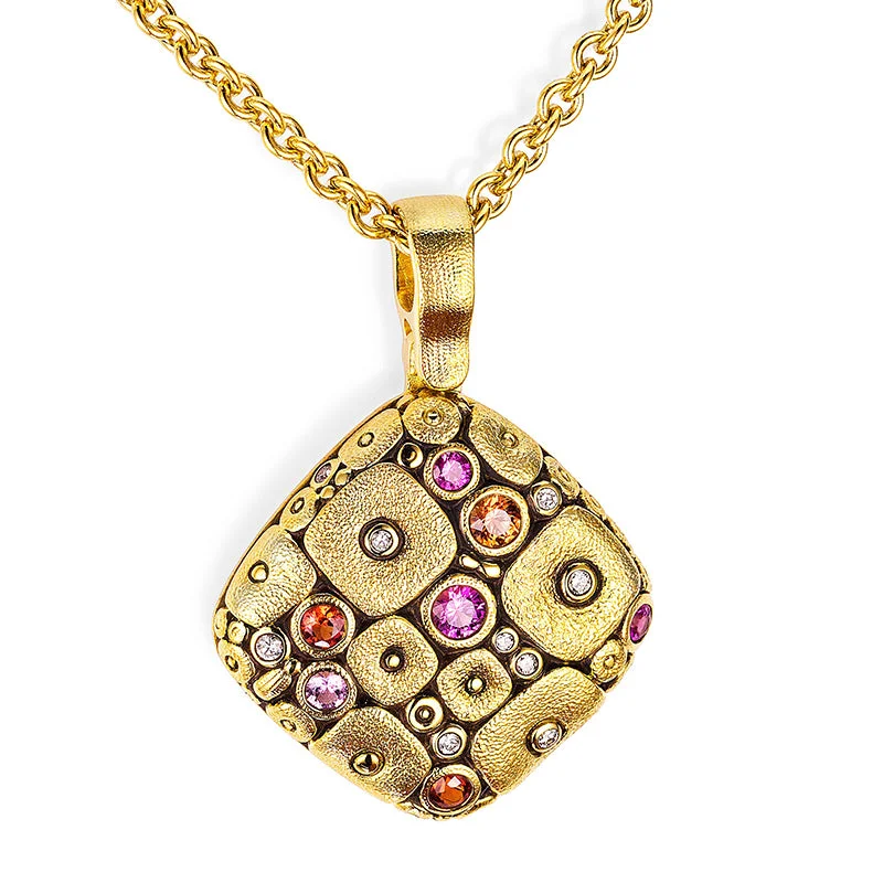 women's diamond pendant necklaces-Alex Sepkus Soft Mosaic Pendant Necklace - M-46SO