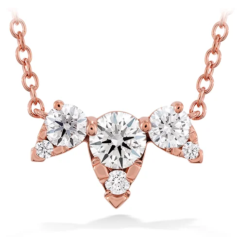 women's trendy necklaces-Hearts On Fire Aerial Triple Round Diamond Pendant Necklace