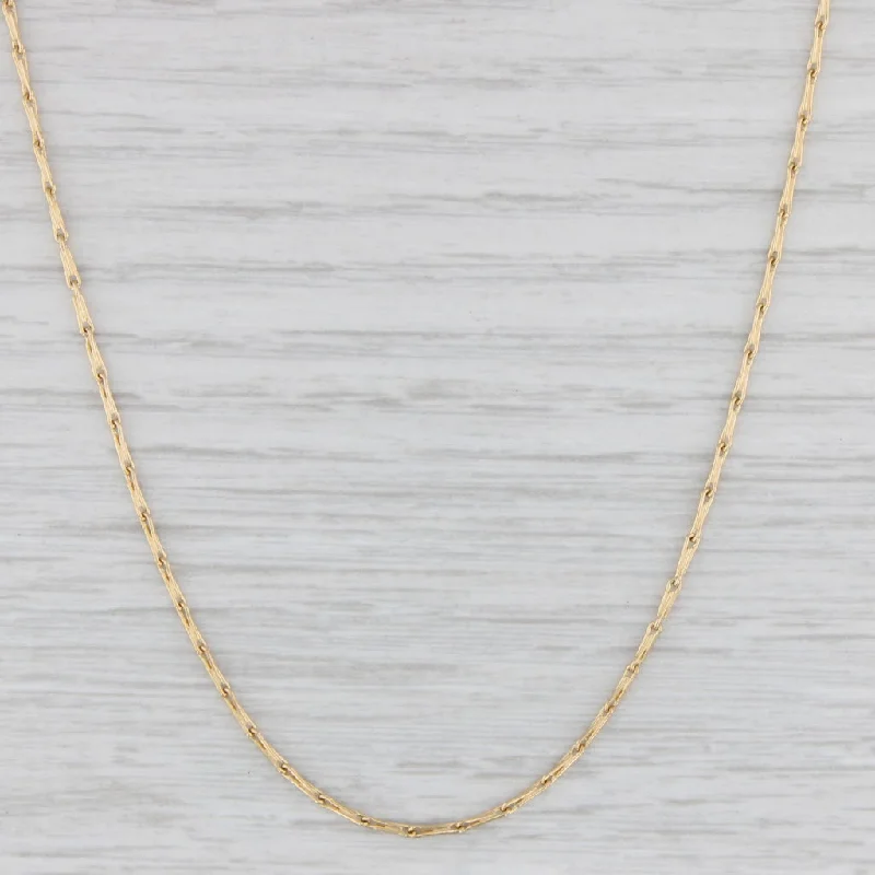 women's adjustable necklaces-Barleycorn Chain Necklace 18k Yellow Gold 16.25" 1.2mm Lobster Clasp