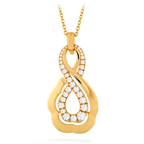 women's charm necklaces-Hearts On Fire Lorelei Gold Infinity Pendant Necklace