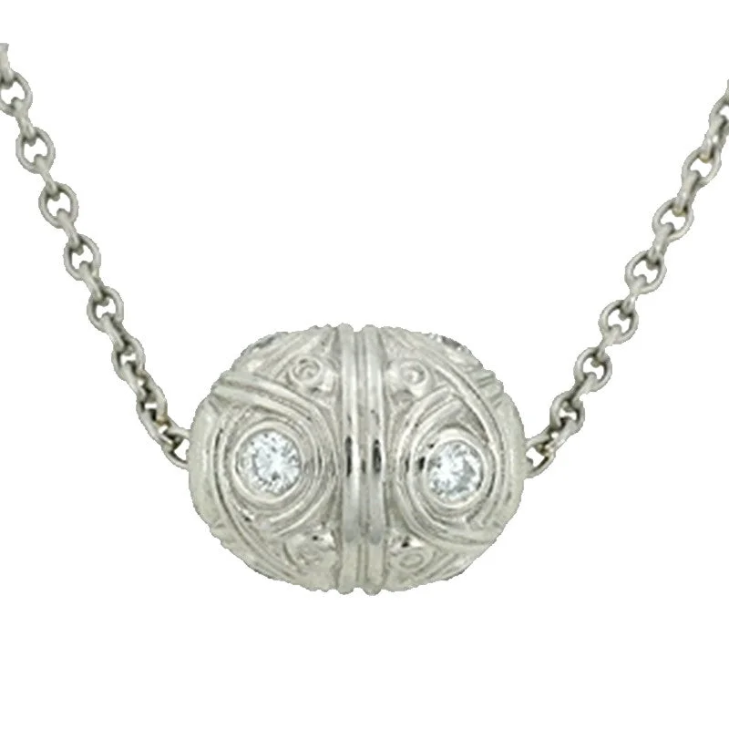 women's symbolic necklaces-Alex Sepkus Carved Ball Pendant Necklace - M-6P15P