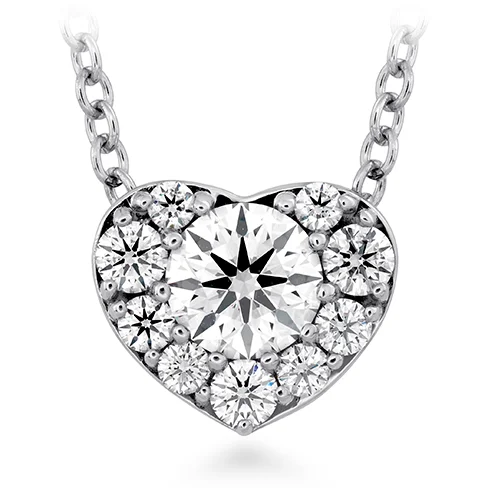 women's high-end necklaces-Hearts On Fire Fulfillment Heart Pendant Necklace