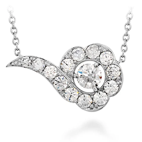 women's art deco necklaces-Hearts On Fire Lorelei Diamond Necklace