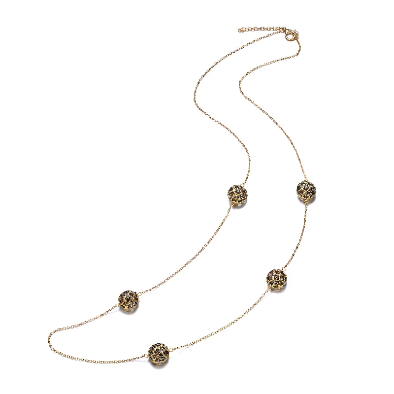 women's twisted gold necklaces-Jeanne Gold Plated Necklace