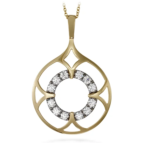 women's diamond heart necklaces-Hearts On Fire Copley Single Drop Pendant Necklace