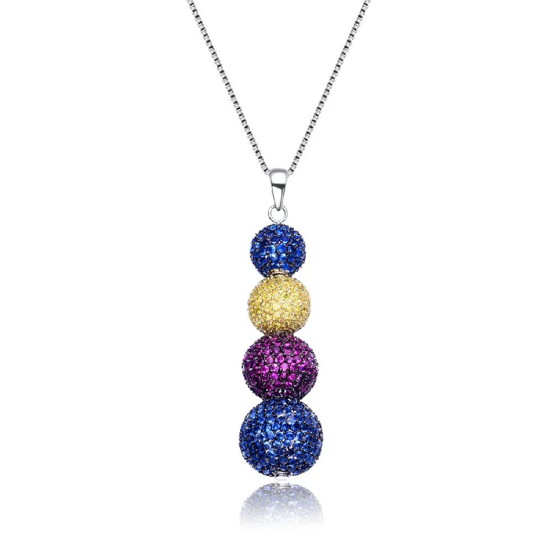 women's wedding necklaces-Louise Stacked Multicolor Necklace