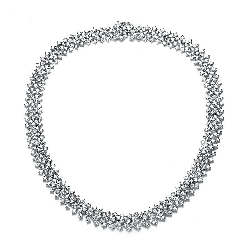 women's delicate necklaces-Palais Mesh Maxi Necklace