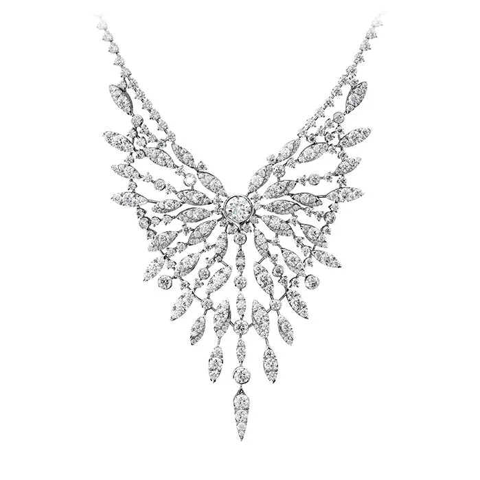 women's elegant necklaces-Hearts On Fire White Kites Flight Diamond Necklace