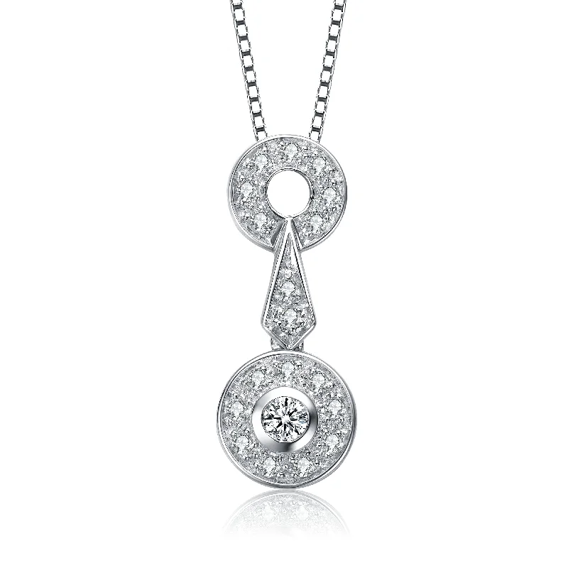 women's fashion necklaces-Louise Paris Circle Pendant Necklace