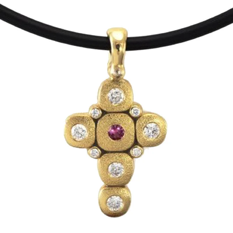 women's long necklaces-Alex Sepkus Candy Cross Pendant Necklace - M-55S