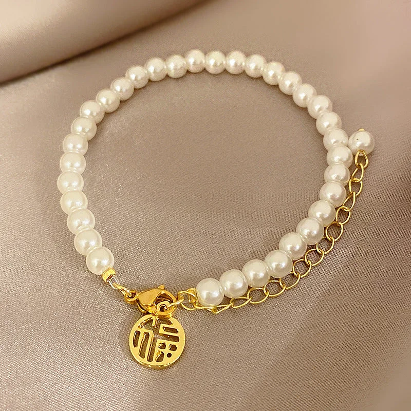 Pig Nose Bracelet-S371 Gold