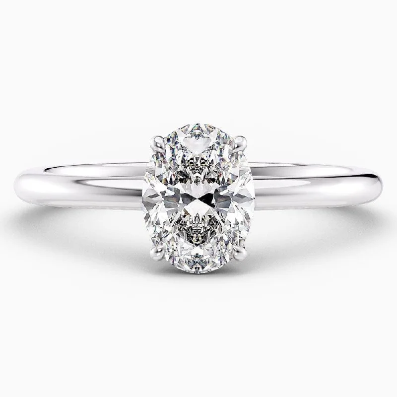 women's engagement rings with diamonds-Texas Solitaire Lab Grown Diamond Engagement Ring