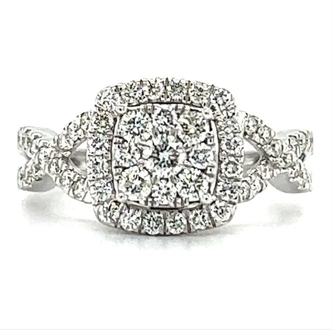 women's platinum solitaire engagement rings-Cushion Style Diamond Engagement Ring