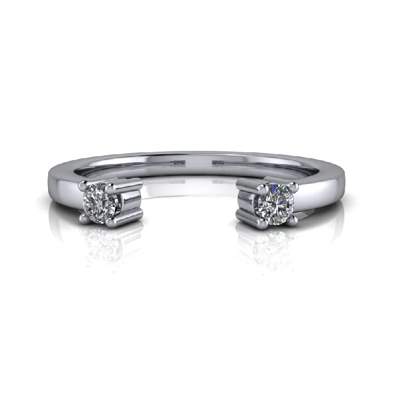 women's engagement rings with intricate designs-Alexis Moissanite Wedding Band