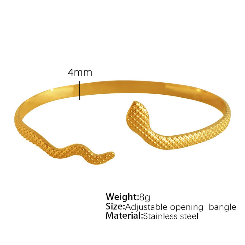 Sz41 Gold Adjustable Opening Bracelet