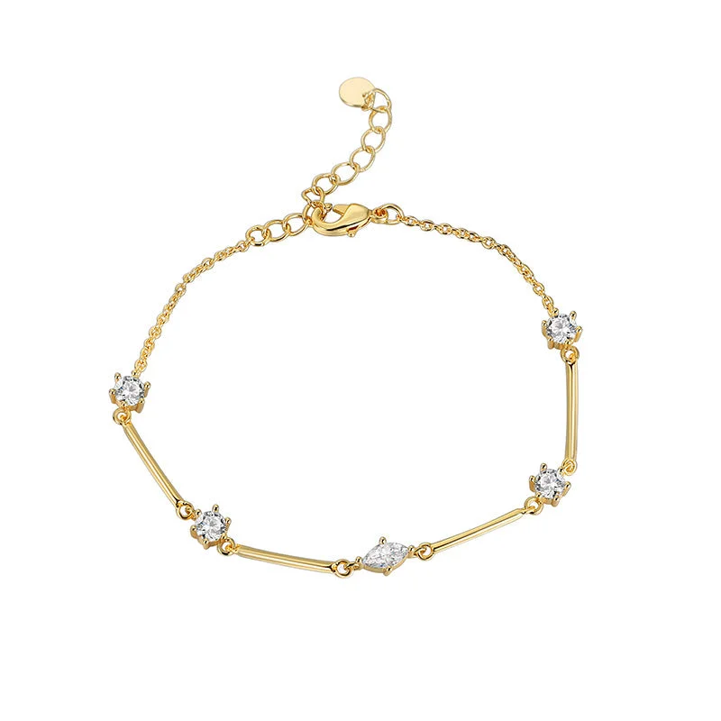 Gold Zircon Bracelet