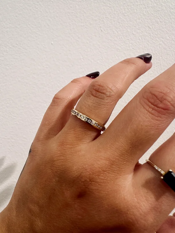 women's minimalistic engagement rings-CHANNEL DIVINA BAND // WEDDING BAND