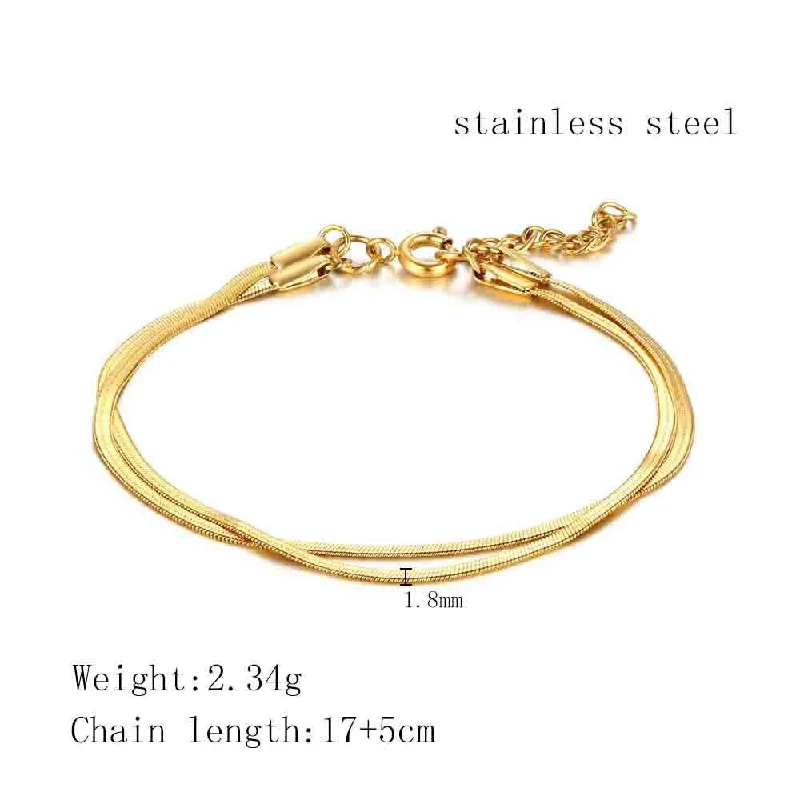 Gold Bracelet (Chain Length 17 5cm)