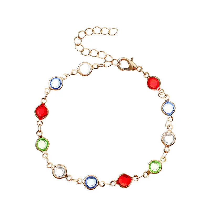 Gold Gemstone Bracelet