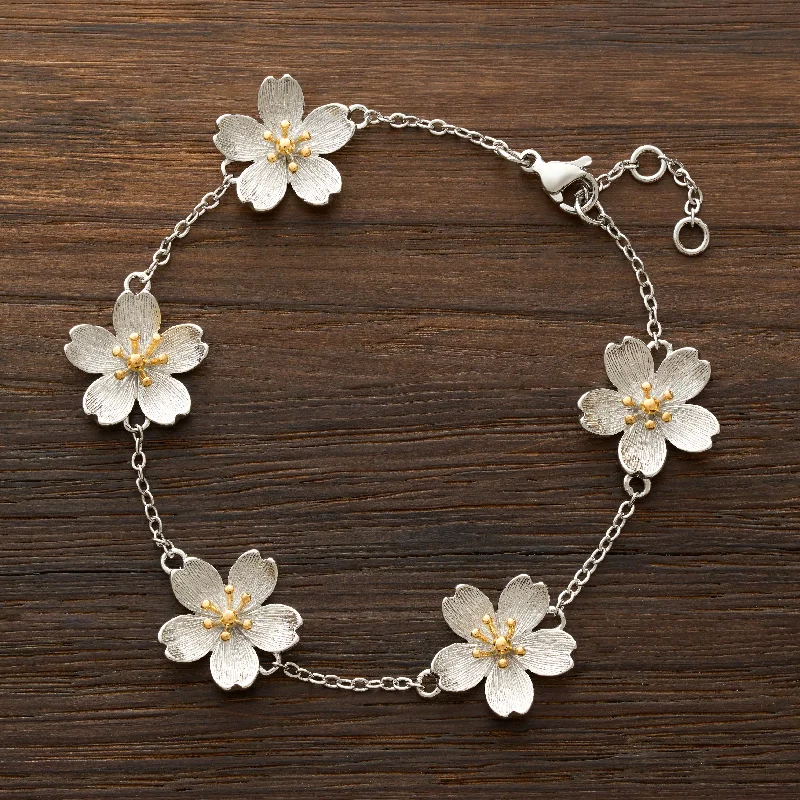 women's matching bracelet sets-Cherry Blossom Bracelet