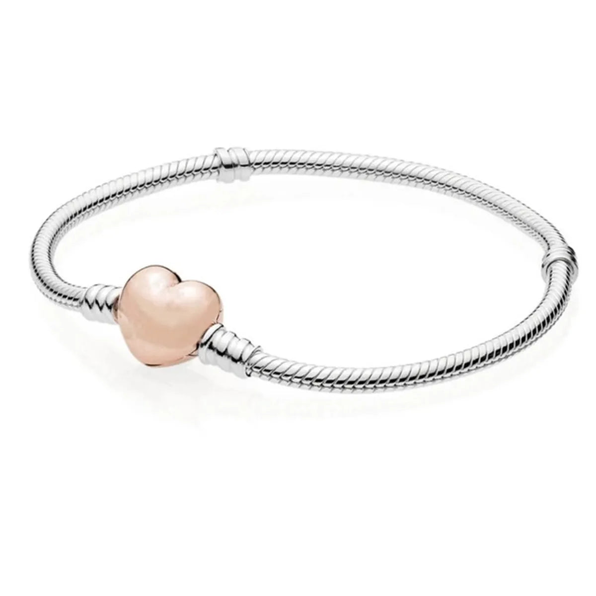 Peach Heart Rose Gold Head Chain