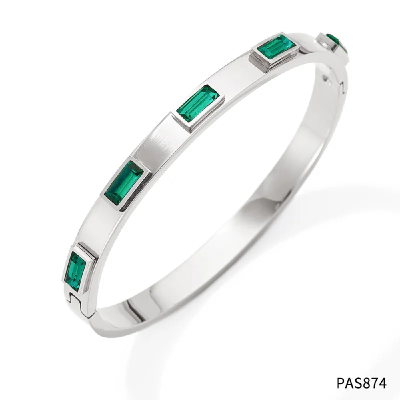 Pas874 White Gold Color Green