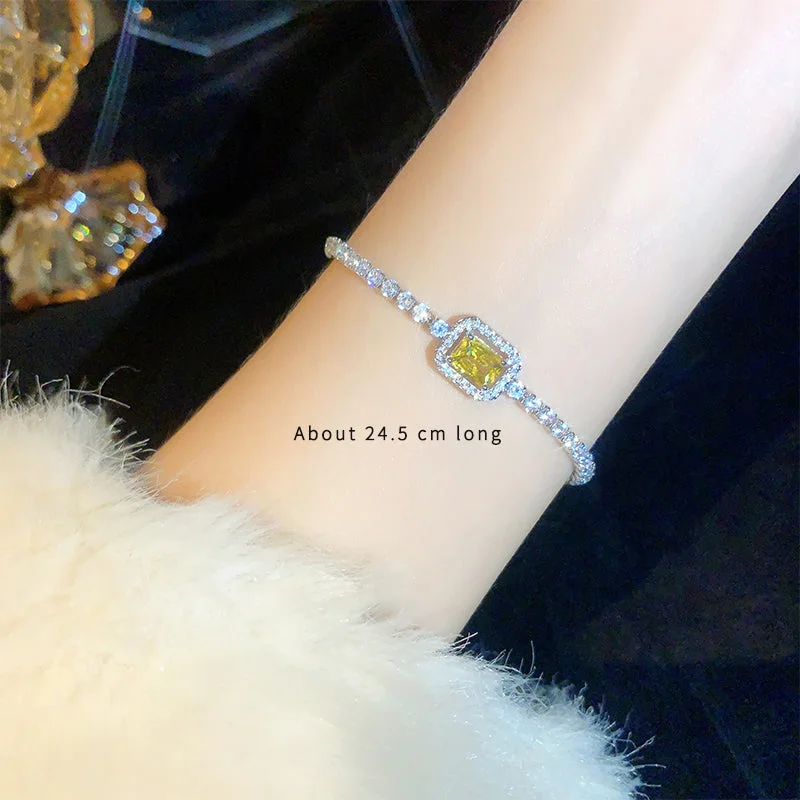 A2113 Silver Citrine Bracelet