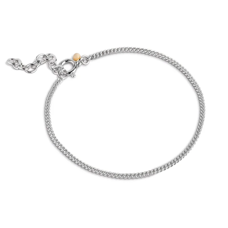 women's gold charm bracelets-Bracelet, Curb Chain 1,75 mm