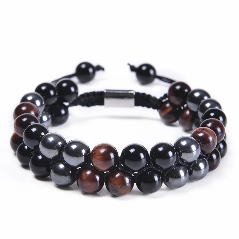 8mm-Red Tiger Eye Bracelet 2