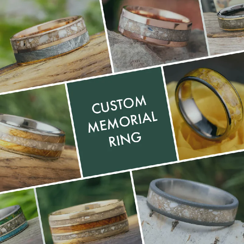 women's engraved rings-Custom Memorial Ring