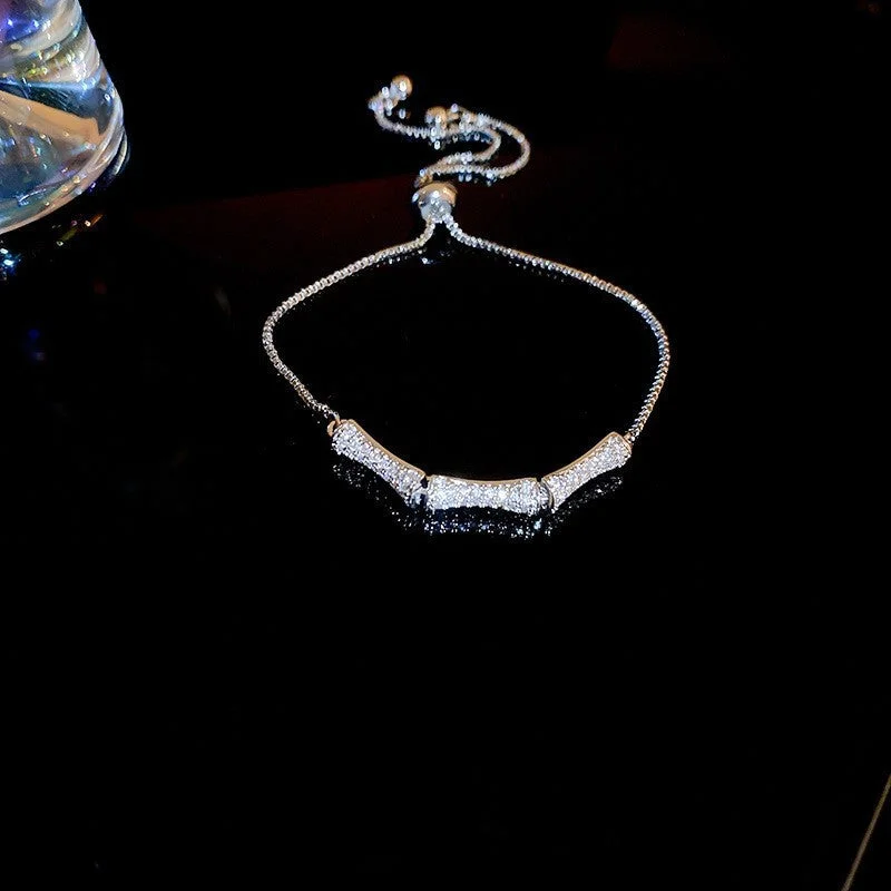 14# Bracelet-Silver Bamboo Joint