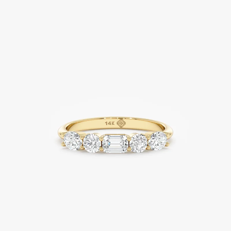 women's eco-friendly engagement rings-Lab-Grown Diamond Wedding Band, Nori