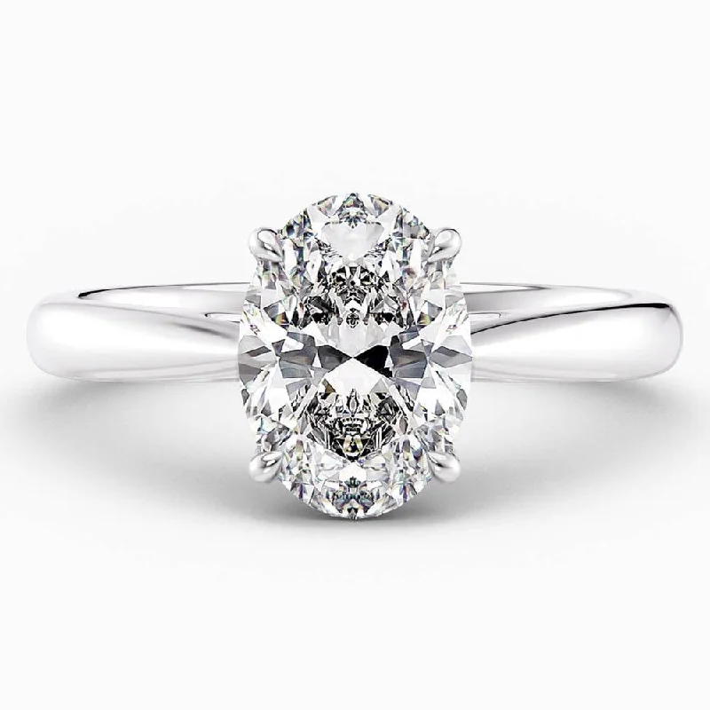 women's vintage engagement rings-Myla Solitaire Lab Grown Diamond Engagement Ring