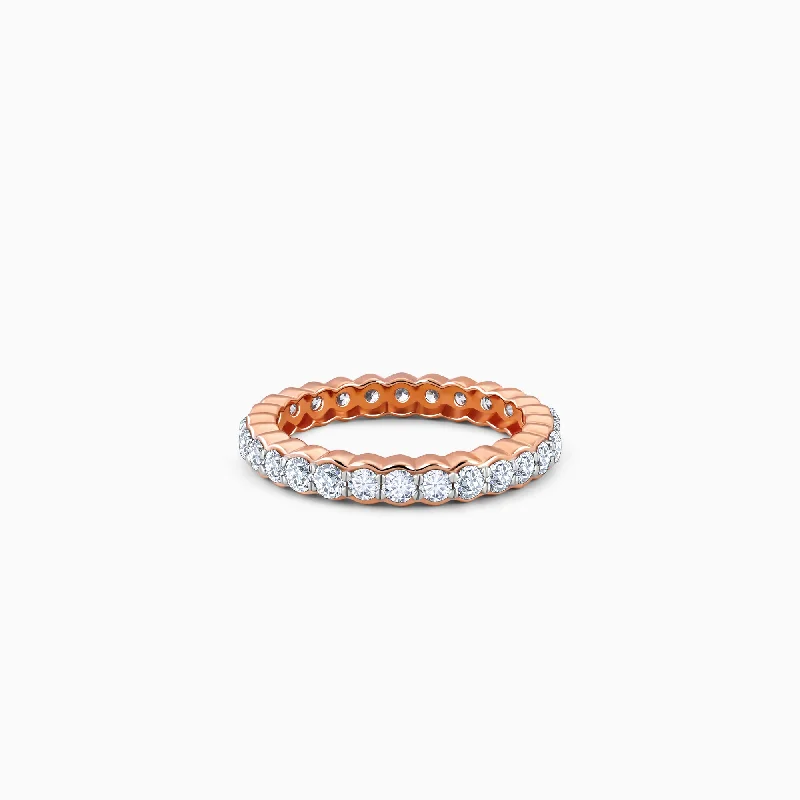 women's emerald engagement rings with diamonds-Rose Gold Thalia Diamond Ring