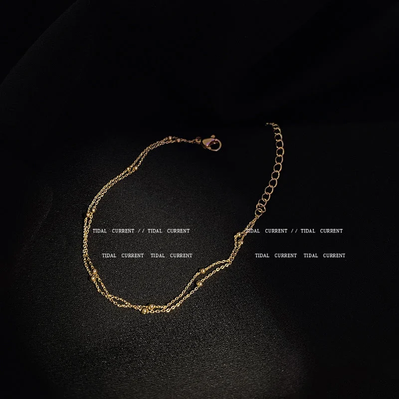 S127 Gold-Double Metal Bracelet