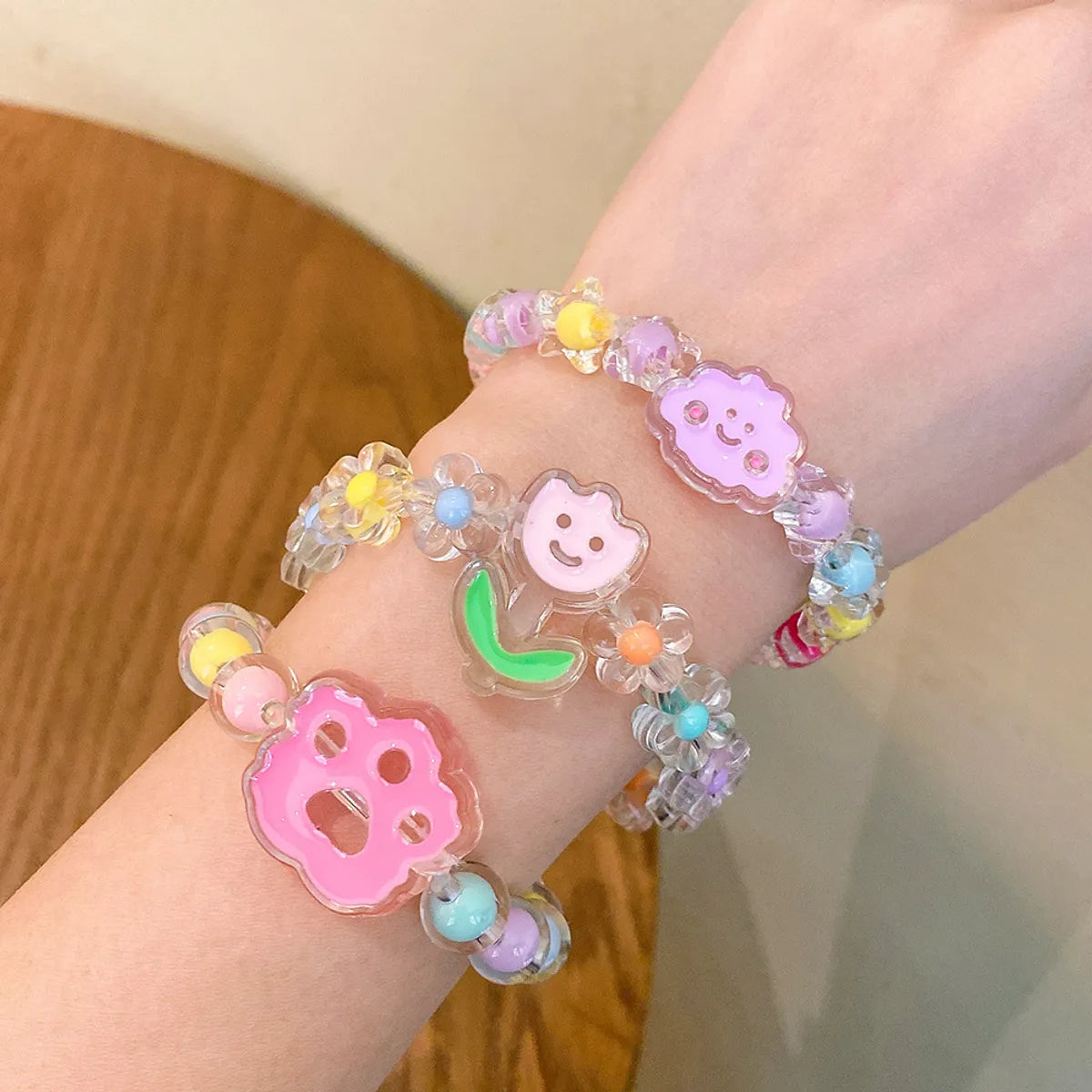 women's eco-friendly bracelets-Cute Cartoon Arylic Beaded Kid's Bracelets 1 Piece