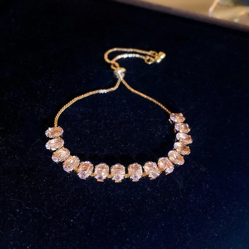 19# Bracelet-Pink Oval