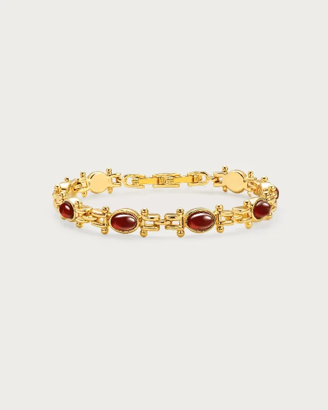 women's minimalist bangles-Tess's Treasure Carnelian Bracelet