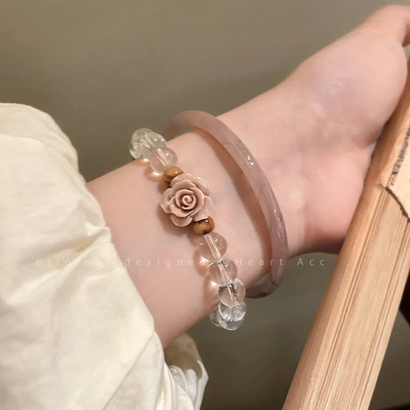 S530 Pink ~ Brace Lace Bracelet Integrated