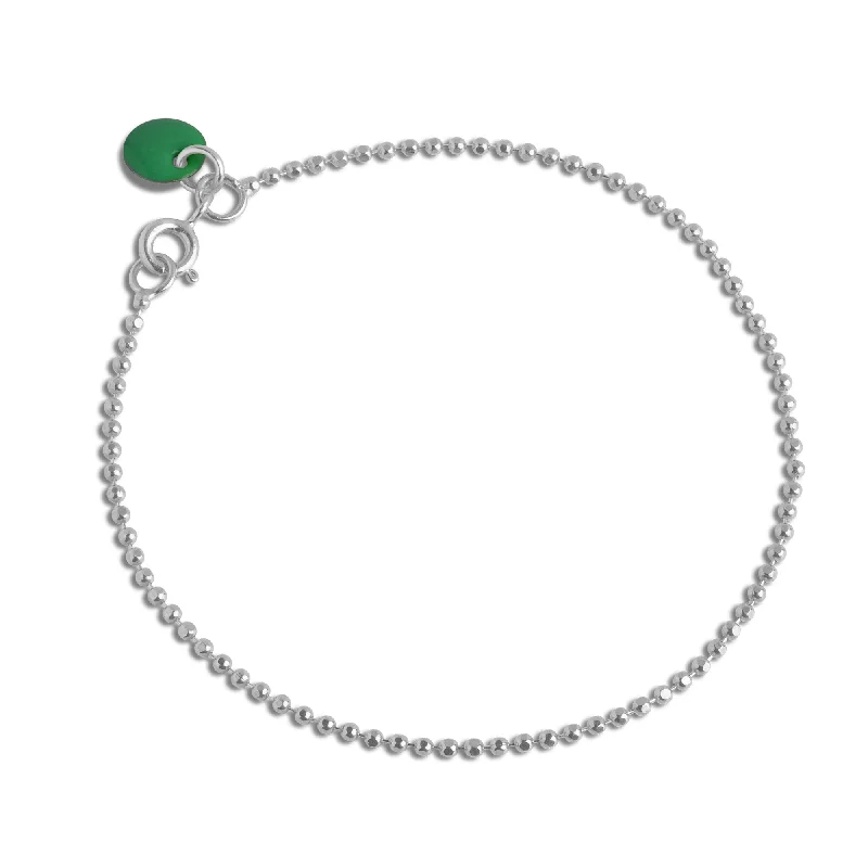 women's bracelet with crystals-Bracelet, Ball Chain