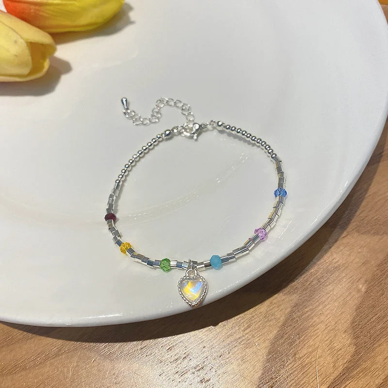 S331 Silver-Colored Loving Heart Bracelet