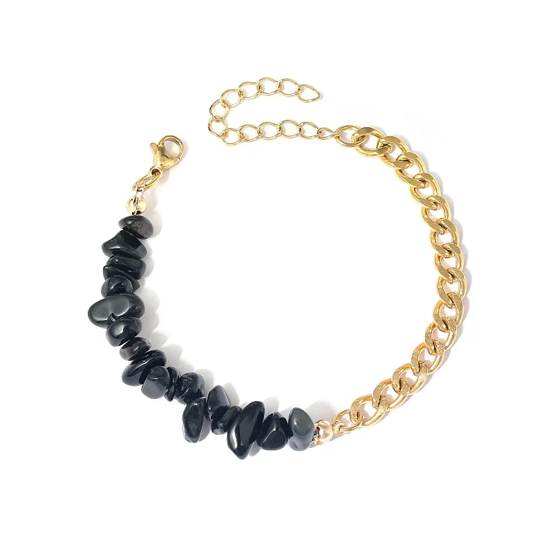 Black Agate Gravel Gold