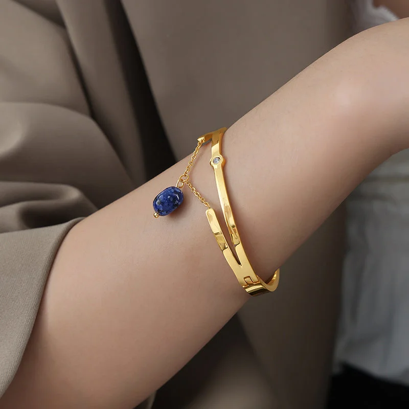 Z307-Blue Natural Stone Bracelet