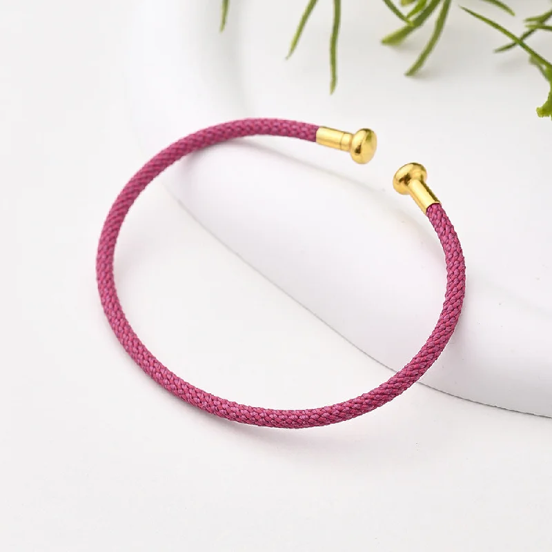 Adjustable Bracelet (Purplish Red)